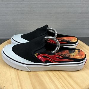 Vans ASAP Rocky Worldwide Classic Slip-On Mule Black/Flames Women 7 Mens 5.5